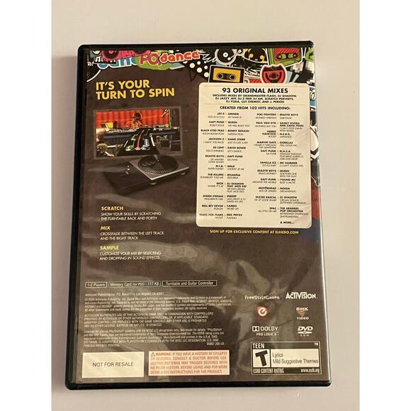 Sony play station 2 DJ Hero video game. - Picture 2 of 3